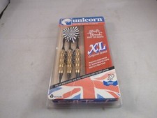 NEW Unicorn Soft Touch Soft Tip Darts 20 Grams XL Original Brass With Case