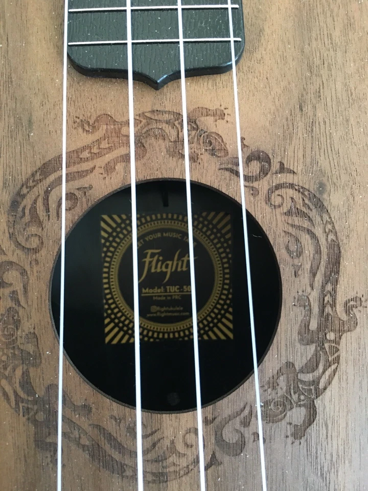 Flight TUC-50-WALNUT, 4-String Travel Concert Ukulele, Walnut FREE SHIPPING - Image 4 of 4