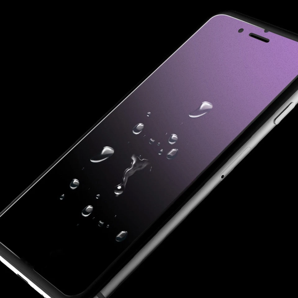 Anti-Glare Tempered Glass Matte Anti-Purple Screen Protector For iPhone Huawei - Image 3 of 4