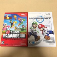 SYY12 Nintendo Wii New Super Mario Bros. Wii Mario Kart Wii 2Games Set JP