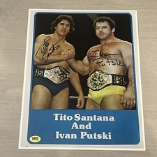 TITO SANTANA & IVAN PUTSKI SIGNED AUTOGRAPHED 8.5X11 PHOTO CAS AUTHENTIC