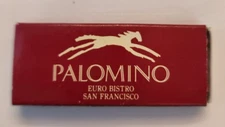 Vintage Matchbook Palomino Euro Bistro San Francisco red horse