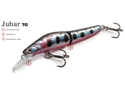 Molix Jubar 70 S 7cm 5.5g Sinking Lure Jerkbait Trout NEW COLORS 