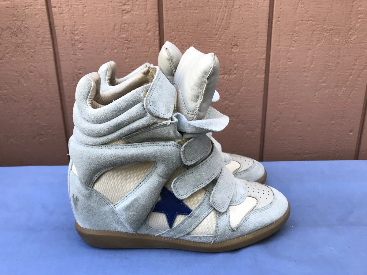 EUC ISABEL MARANT 37 US 6.5 Baby Blue OG BAYLEY Sneaker Shoe A5 | eBay