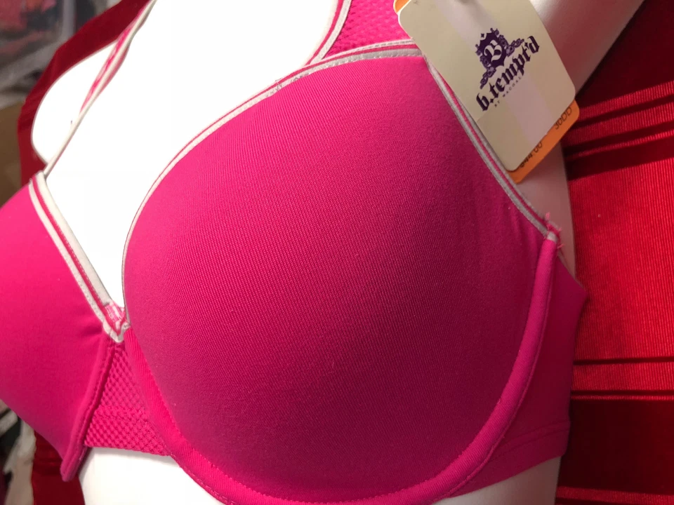 Sutiã esportivo B.TEMPT'D BY WACOAL B.ACTIVE BAIXO IMPACTO COR ROSA ESCOLHA SEU TAMANHO  - Imagem 2 de 3