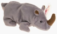 TY Beanie Baby --"Spike the Rhinoceros " Vintage 1996 Tags Pristine  4060