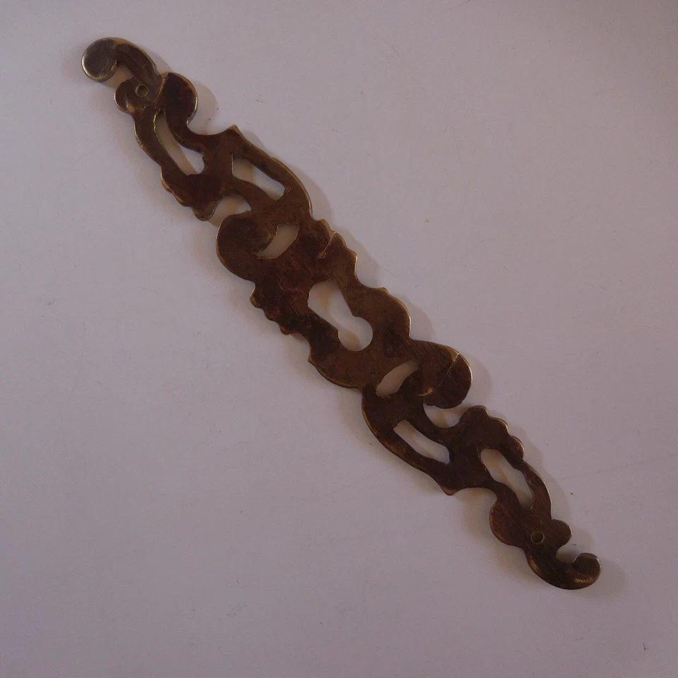 Ferrure bronze porte ameublement vintage 1920 Art Nouveau architecture N7501 - Photo 3/4