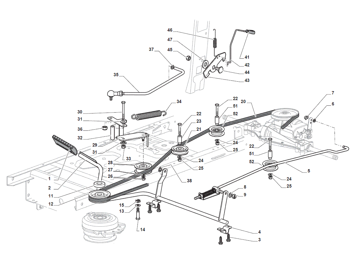 Mountfield 1430M 1530M GT30M T30M Trasmissione Cinghia 135062012/0