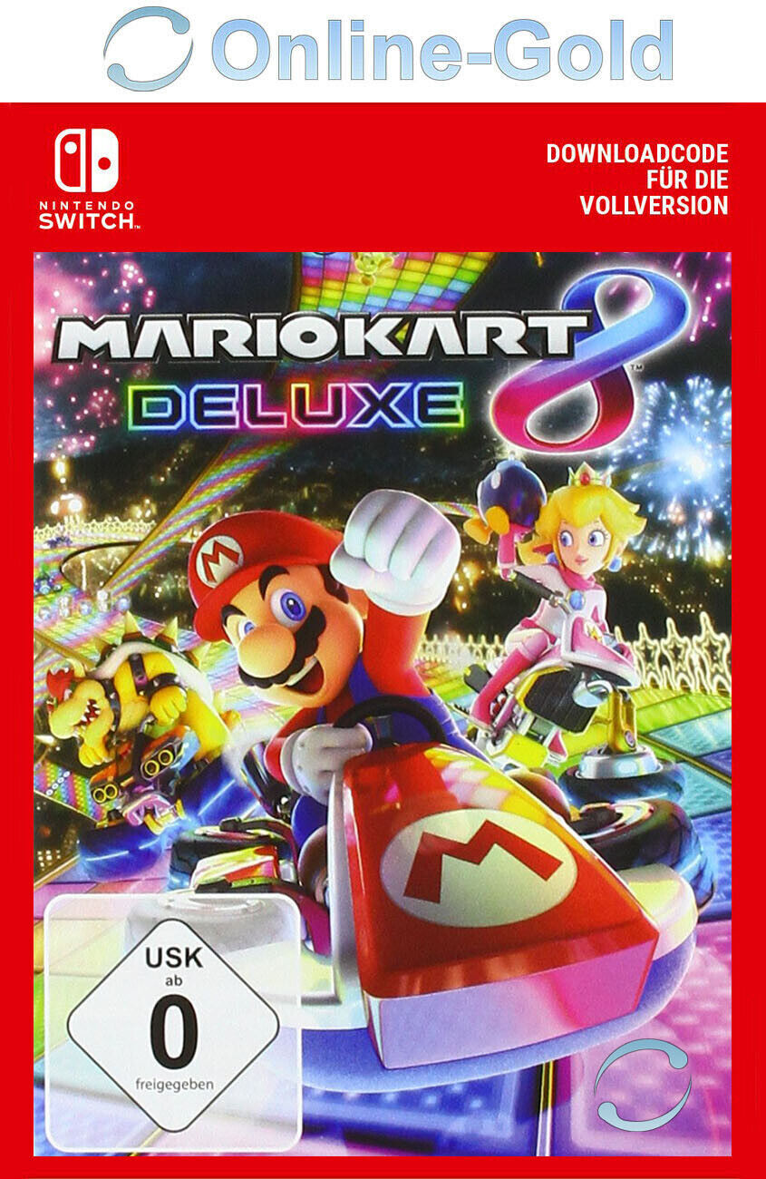 Mario Kart 8 Deluxe Nintendo Switch Código 16 Dígitos Eshop