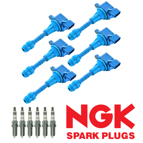 6x Ignition Coil + 6x NGK Iridium Spark Plug For Nissan Quest 3.5L V6