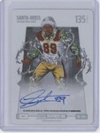 2025 Bo Jackson Battle Arena Santa-Moss #SMA-7 Auto Steel Debut