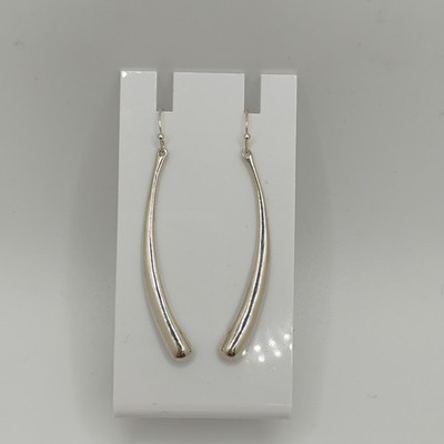 VNT Robert Lee Morris Studio Curved Earrings in Sterling Silver 