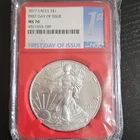 U.S. Mint American Eagle 2017 1 oz Silver NGC MS 70 First Day of Issue