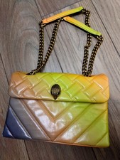 Borsa a tracolla Kurt Geiger London Kensington media verde arancione carnevale ombreggiata