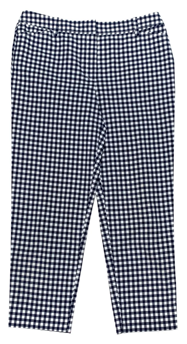 【USED】Checkered cropped pants Checked in Cropped Pants – Ampersand Avenue