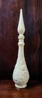 Vintage MCM Empoli Milk Glass Genie Bottle/ Decanter -Buttercream Color 19"H