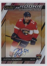 2024 O-Pee-Chee Platinum 2023-24 Update Rookie Sunset Justin Sourdif Auto 16fy