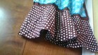Fun Apron Bib-Style Polka Dot Floral Swirl Ruffle Hem Faux Pearl *Small Flaws — photo 9