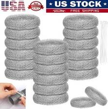 36Pcs Washing Machine Lint Traps Ties Drain Hose Screen Filters with Cable USA