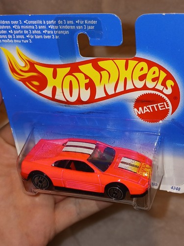 HOT WHEELS 1995 PINK FERRARI 348 4348 Short Card VHTF - Picture 3 of 6