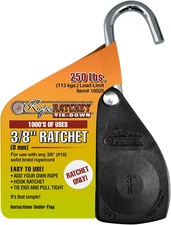 3/8" Tie down Pulley Hanger, Ratchet Only, No Rope Included - Heavy