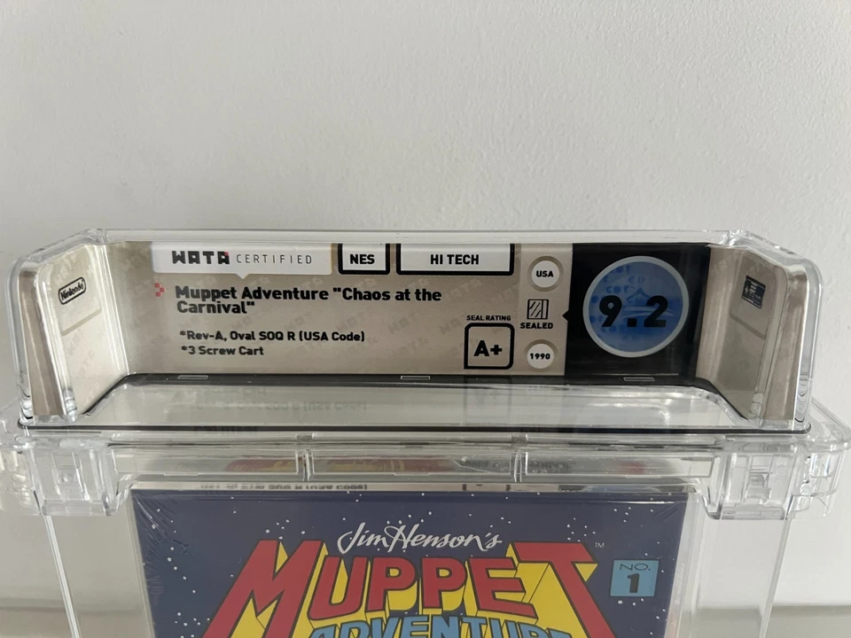 Muppet Adventures: Chaos at the Carnival (Nintendo NES) WATA 9.2 A+ New Sealed - Image 4 of 4