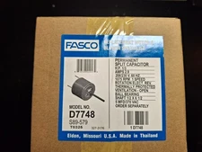 Fasco #D7748 Condenser Fan Motor 1/3HP 1075RPM 1 Speed 208-230V 2.9A Reversible