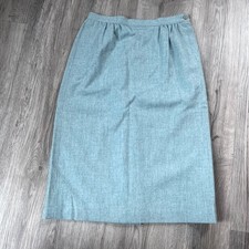 Vintage Pendleton Plaid Skirt Womens 100 Virgin Wool Midi USA Made 8p