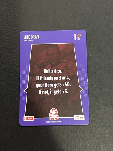 2025 Bo Jackson Battle Arena Alpha Update #PL-13 Line Drive SSP Play Card