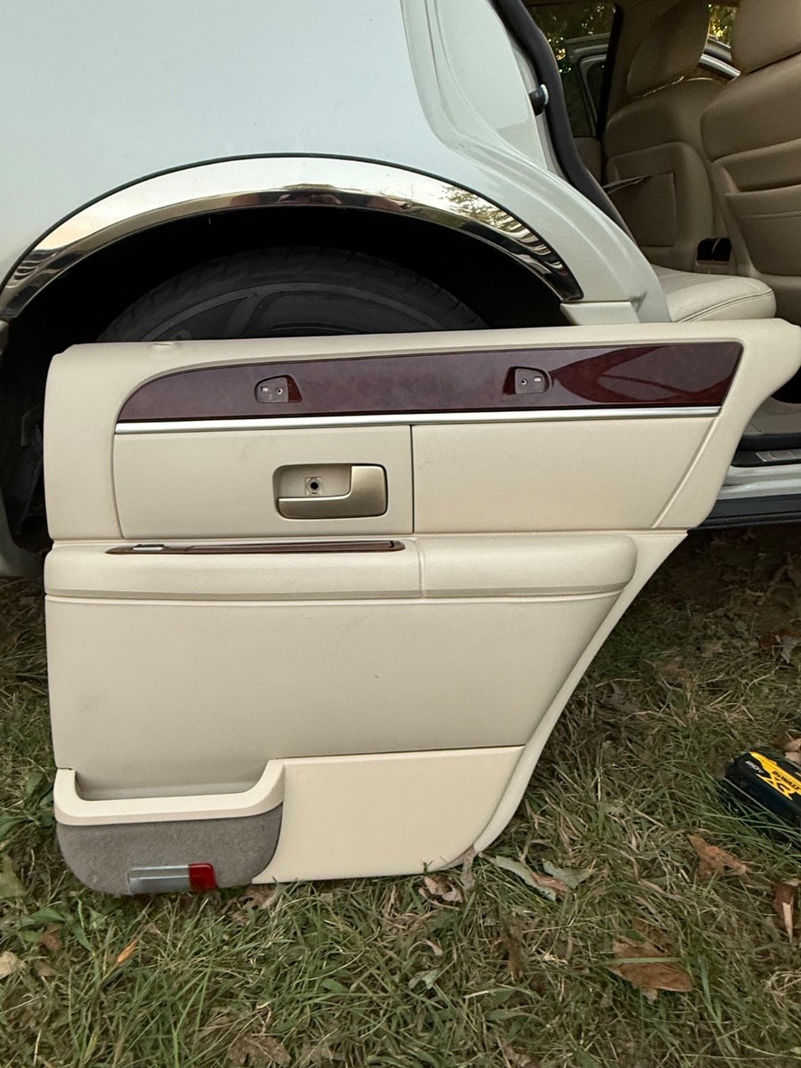 2003-2011 Lincoln Town Car Passenger Rear Door Panel Cream (Used