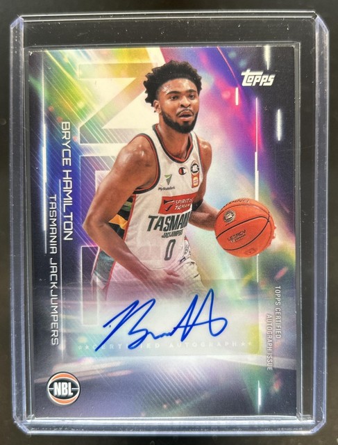 2025-26 Topps NBL Bryce Hamilton Auto Autograph #NA-BHA Tasmania JackJumpers