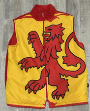 Jane Davies Boutique Scotland Rampant Lion Vest Nylon Zip Front Sharp Style Med