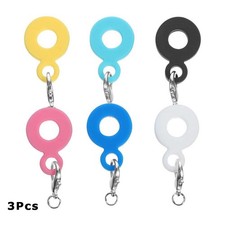 Durable Silicone Straw Pendant Secure Anti-Lost Clip f Reusable Straws&Tumblers