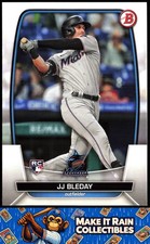 JJ Bleday 2023 Bowman #33 Miami Marlins Rookie RC