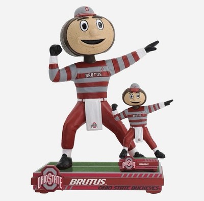 Brutus Ohio State Buckeyes Magnet Bobble Dubblz Mascot Dual Bobblehead FOCO NEW