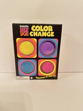 Authentic Schylling NeeDoh Teenie Color Change Multicolor  Set 4-Pack IN HAND