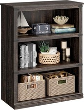3 Tier Bookcase, Farmhouse Book Shelf with Storage for Home Office, Living Room
