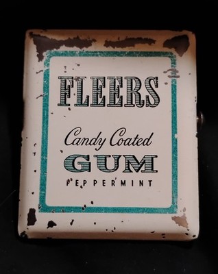 Vintage Litho Bill Receipt Clip Fleers Candy Coated Gum Peppermint