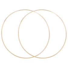 2Pcs Dream Catcher Rings, 11.8" Metal Hoops for Hanging Crafts DIY, Gold 11.5"