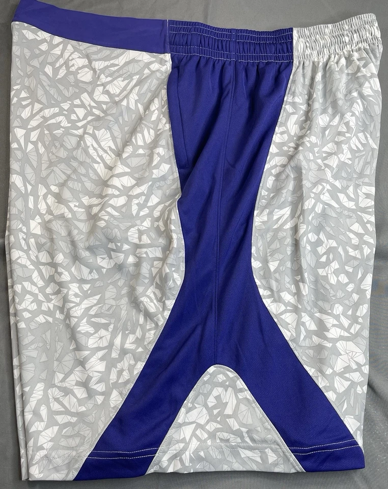 Pantalones Cortos Atléticos Nike Air Jordan Fragmentados Estampado Elefante Gris/Púrpura Para Hombres 4XL Foto 3 de 4