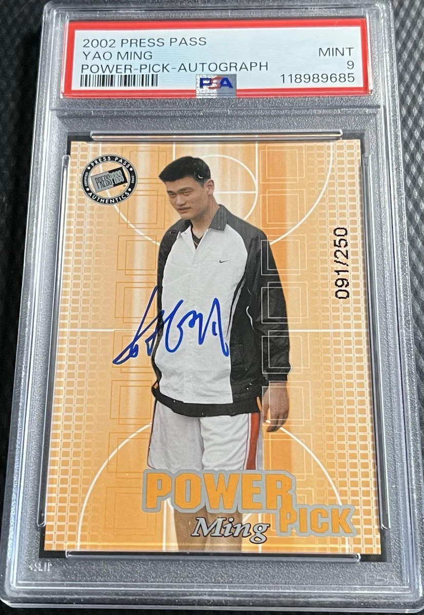 Yao Ming Basketball Original Autographed Sports Trading Cards
