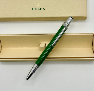 Rolex Green Silver Ballpoint Pen Collectible Writing Instrument Accessory 2026