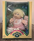 Cabbage Patch Doll 1985 Blond Curly Hair Blue Eyes Box Birth  Adoption Receipt