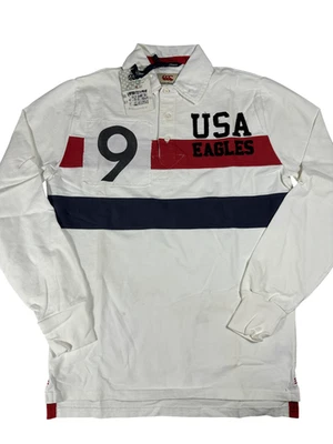 USA Canterbury White Rugby Polo Shirt - Image 1 of 4