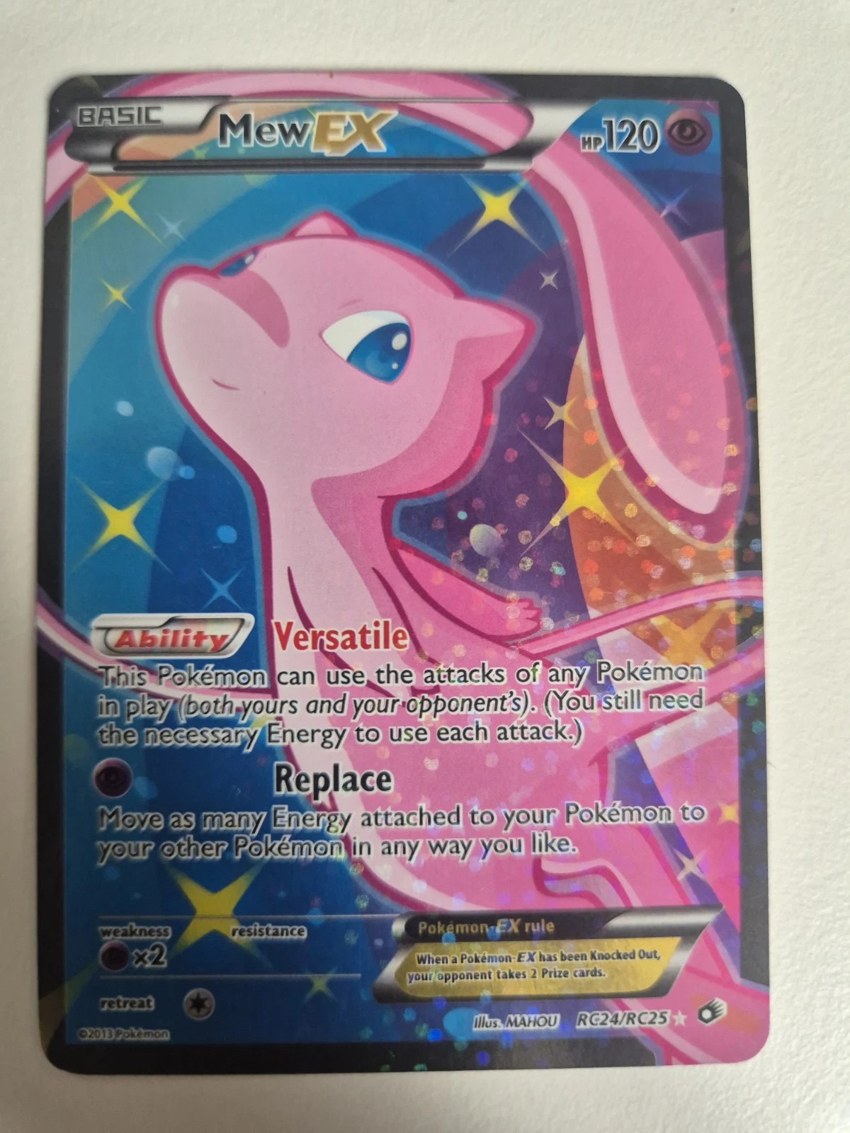 Pokémon TCG Mew EX Legendary Treasures Full Art Ultra Rare Card RC24/RC25