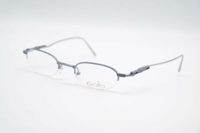 Monture De Lunettes Exalto AC 704, Bleue, Démi-monture En Métal, 46-19-140, Neuve Avec étiquettes