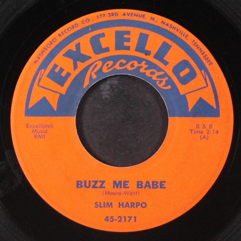 SLIM HARPO: buzz me babe / late last night EXCELLO 7