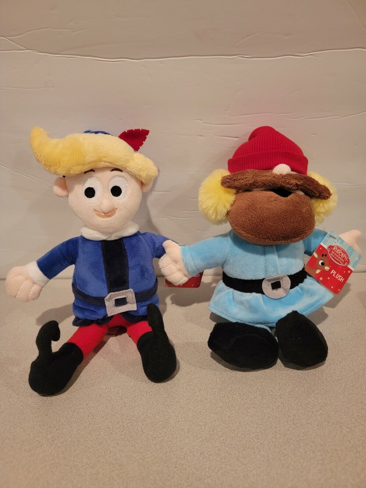 RUDOLPH THE RED NOSED REINDEER YUKON CORNELIUS & HERMEY PLUSH - NEW with TAGS