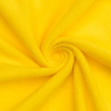 Canary Yellow Solid Anti Pill Fleece Fabric - 60" Wide - Sold by The Yard Bolt