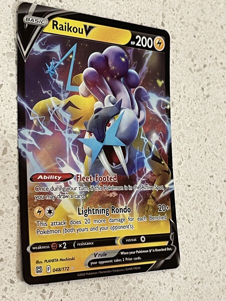 Raikou V - 048/172 - Ultra Rare - Brilliant Stars - Pokemon Card